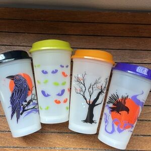 Starbucks 2022 Reusable 16 Oz. Glow in the dark hot  cups.